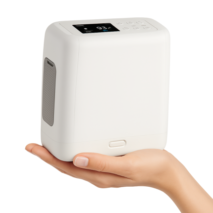 Concentrador de Oxígeno Portátil Meditech M5 (Hasta 5 Lts/min) - Set con 2 Baterías para hasta 20 hrs